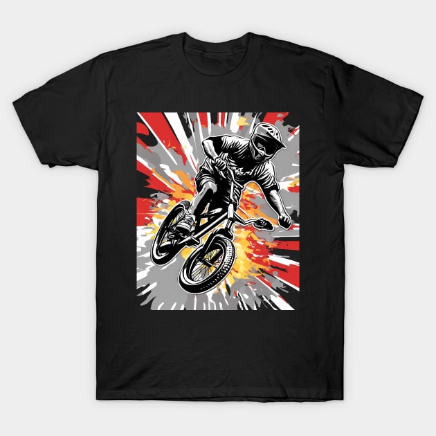 BMX Biker T-Shirt by animegirlnft